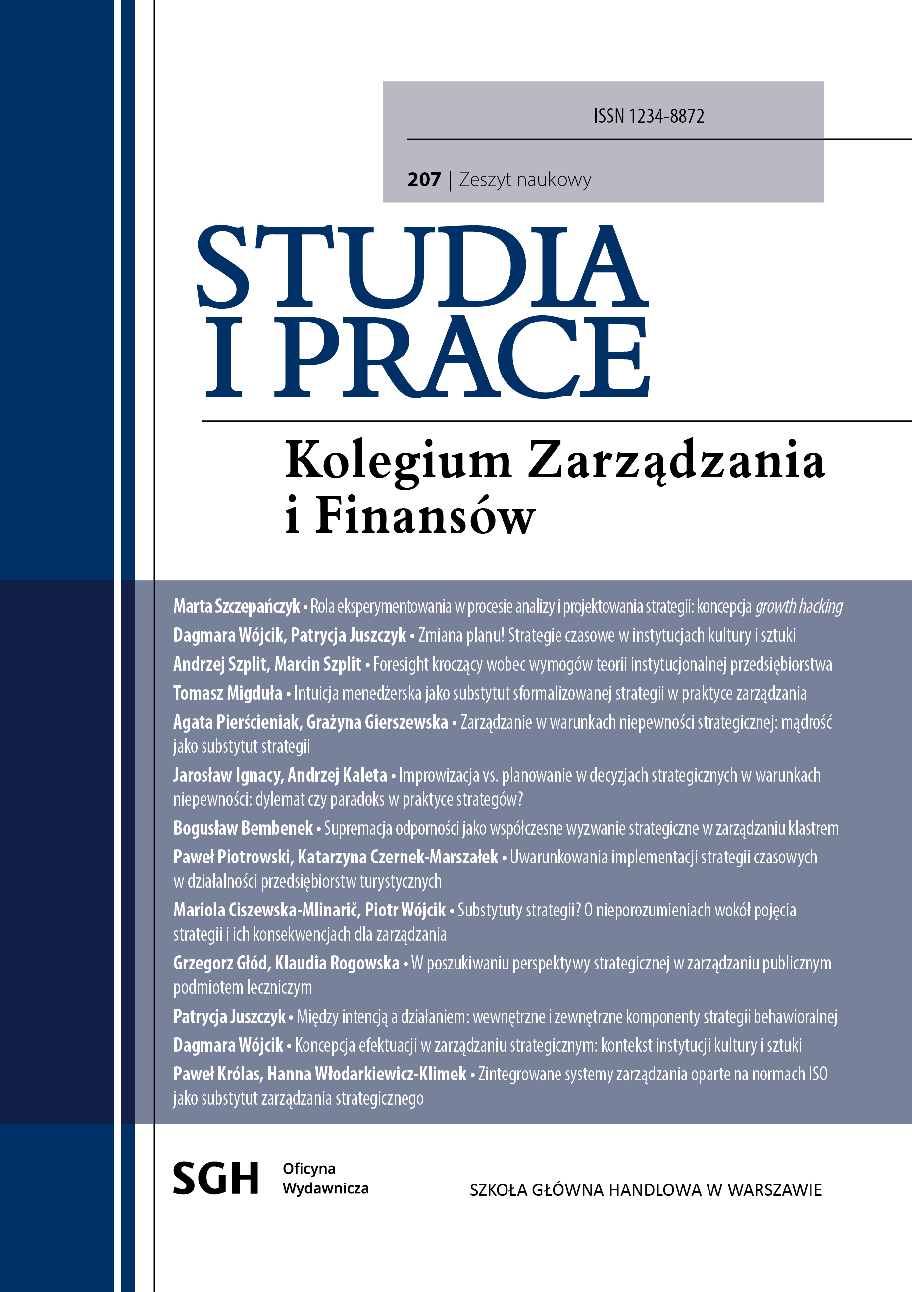 					Pokaż  Nr 207 (2026): Studia i Prace
				